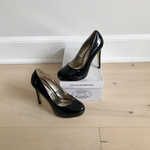 Steve Madden-Meltz Black Platform Pumps